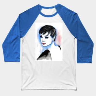 Audrey Hepburn Baseball T-Shirt